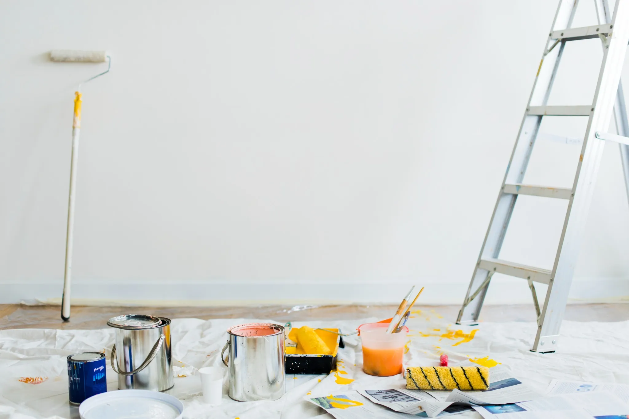 Préparation pour travaux de peinture